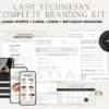 Lash Technician Branding Kit for Canva