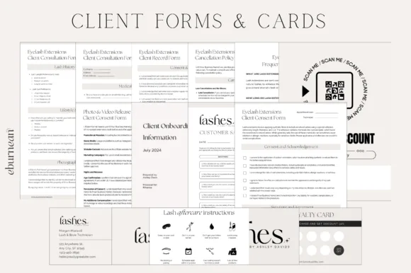 Lash Technician Branding Kit for Canva - Image 5