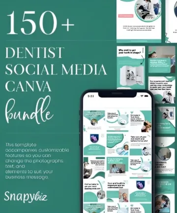 Dental Social Media Template Bundle Graphic