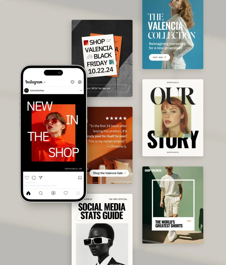 Social media canva template