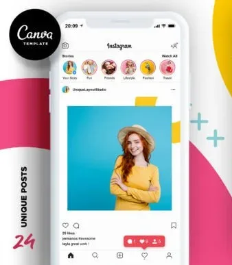 Colorful Instagram Canva Template