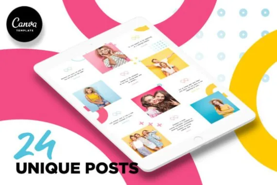 Colorful Instagram Canva Template - Image 2